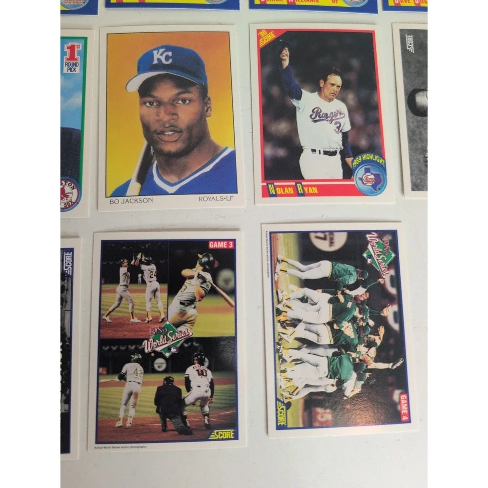 Mixed Lot Of 18 Gradable Baseball Cards 1990 Score Superstars Bo Jackson & More!